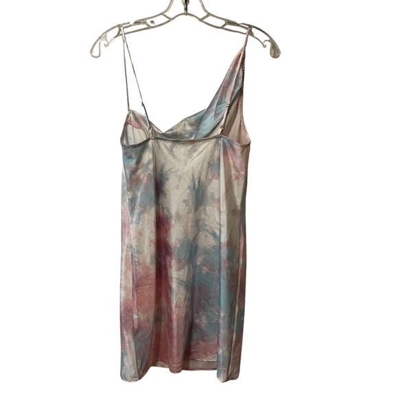 NWT Frankie’s Bikinis Cora Tie Dye Mini Satin Slip Dress Pastel Fairy Whimsical - Picture 5 of 16